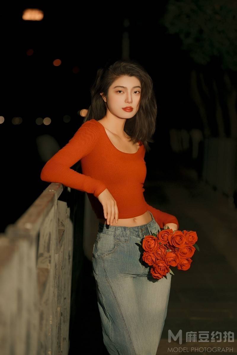 夜景模特
