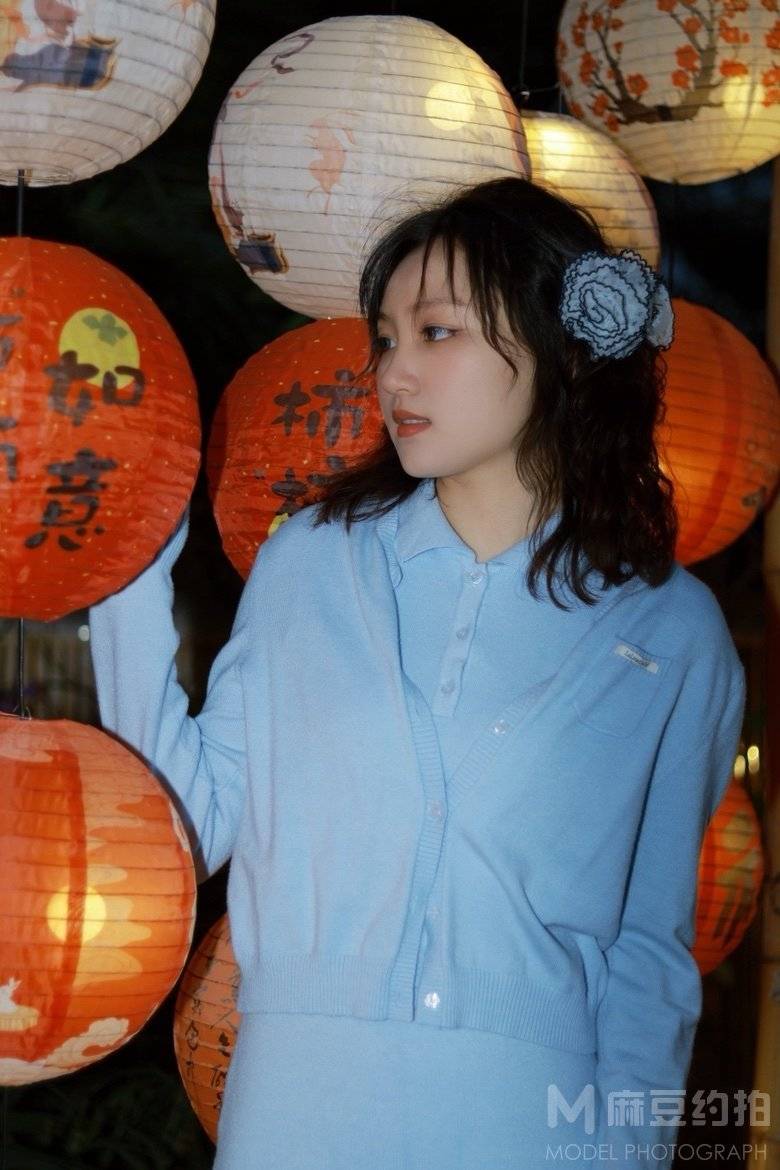 夜景模特