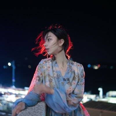 夜景模特