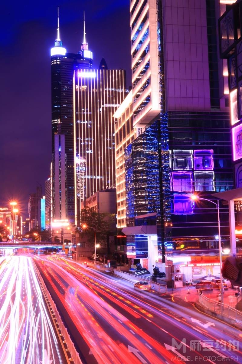 夜景模特
