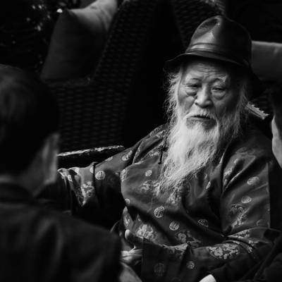 黑白模特