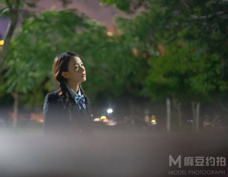 夜景模特