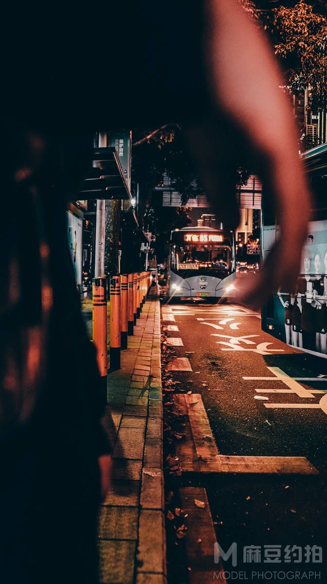 夜景模特