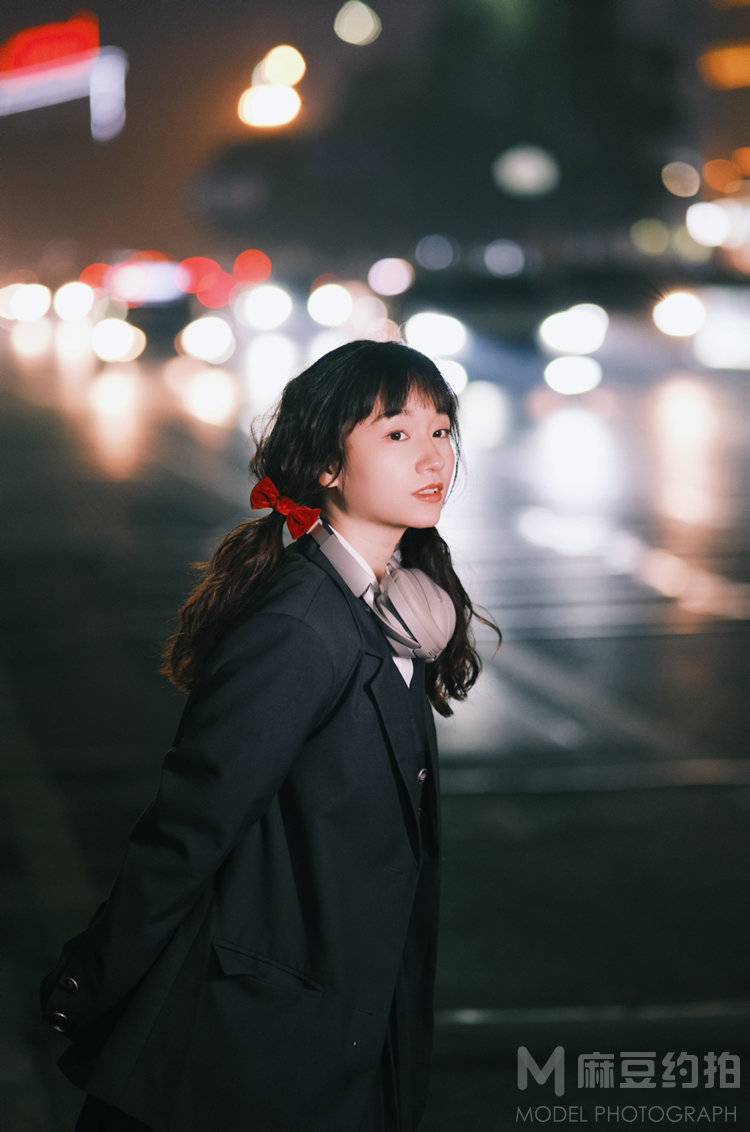 夜景模特