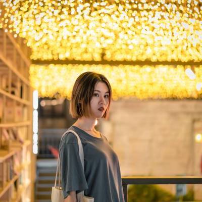 夜景模特