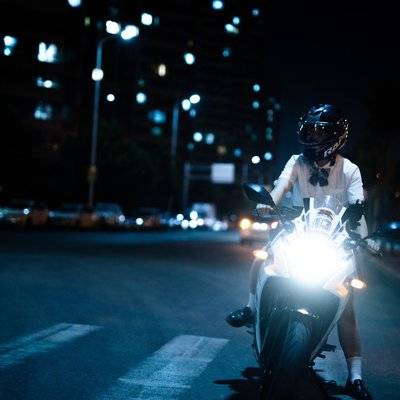 夜景模特