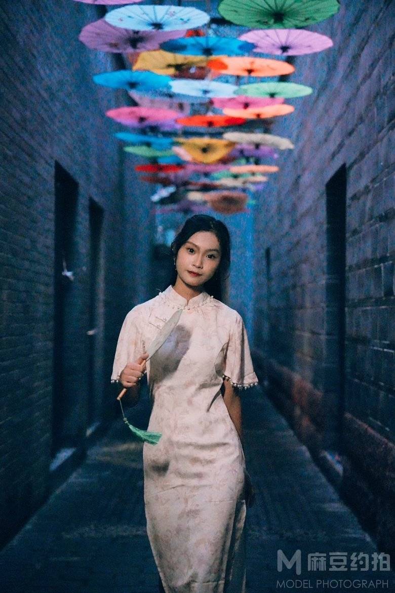 夜景模特