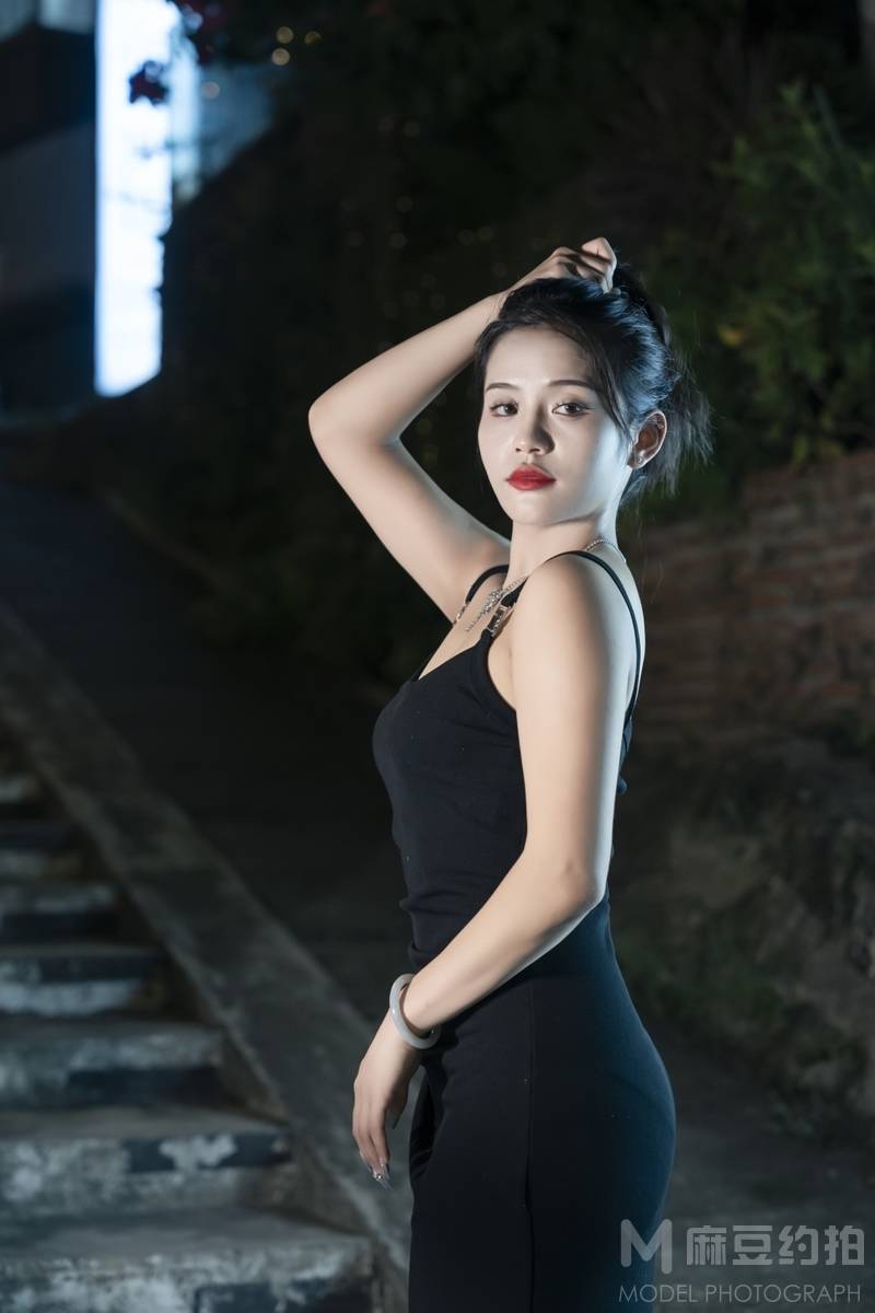 夜景模特