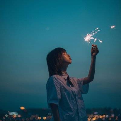 夜景模特