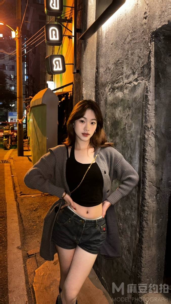 夜景模特