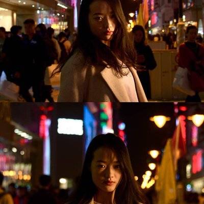 夜景模特
