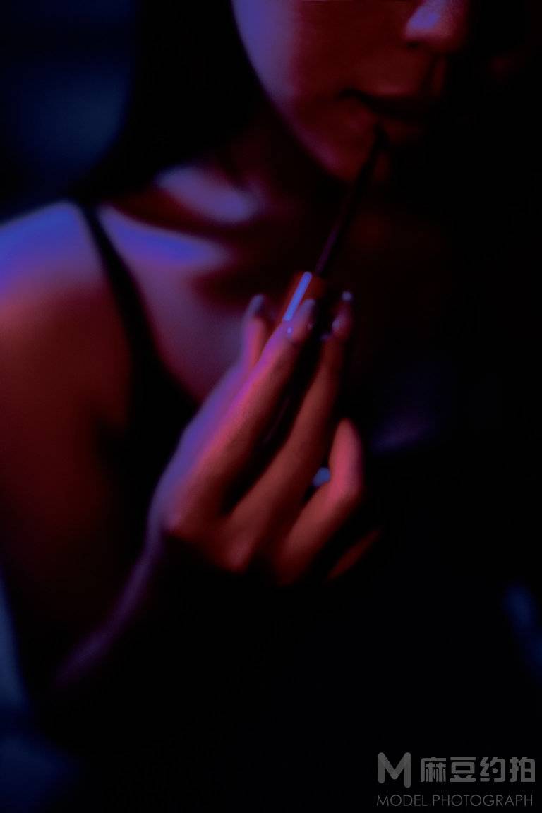 夜景模特