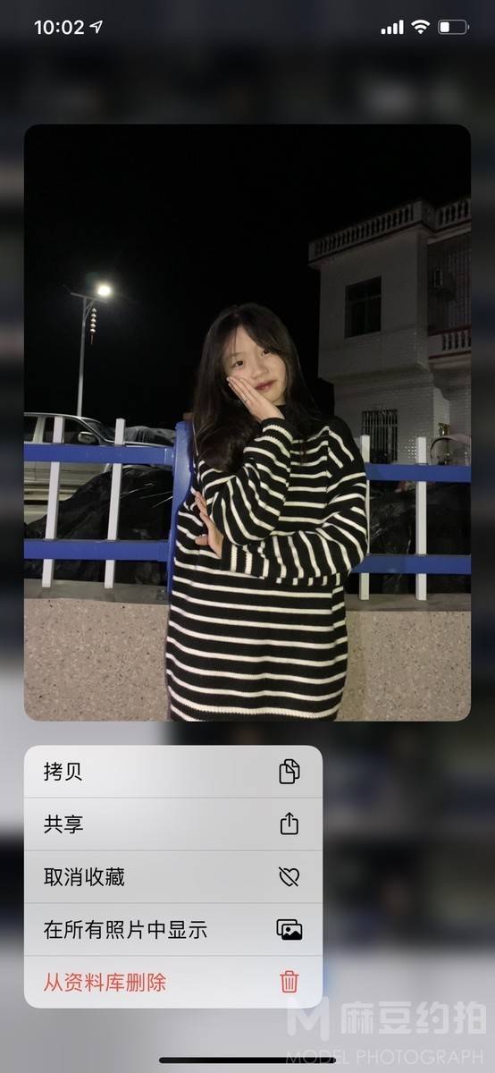 夜景模特