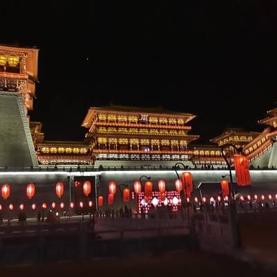 夜景模特