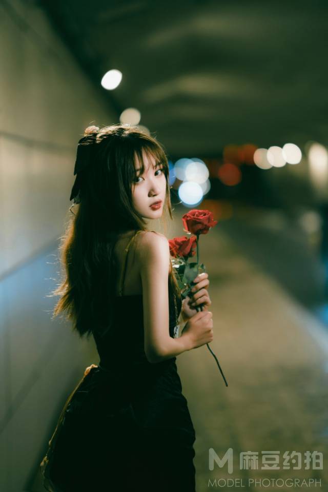 夜景模特