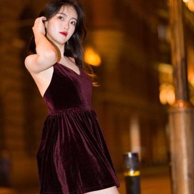 夜景模特
