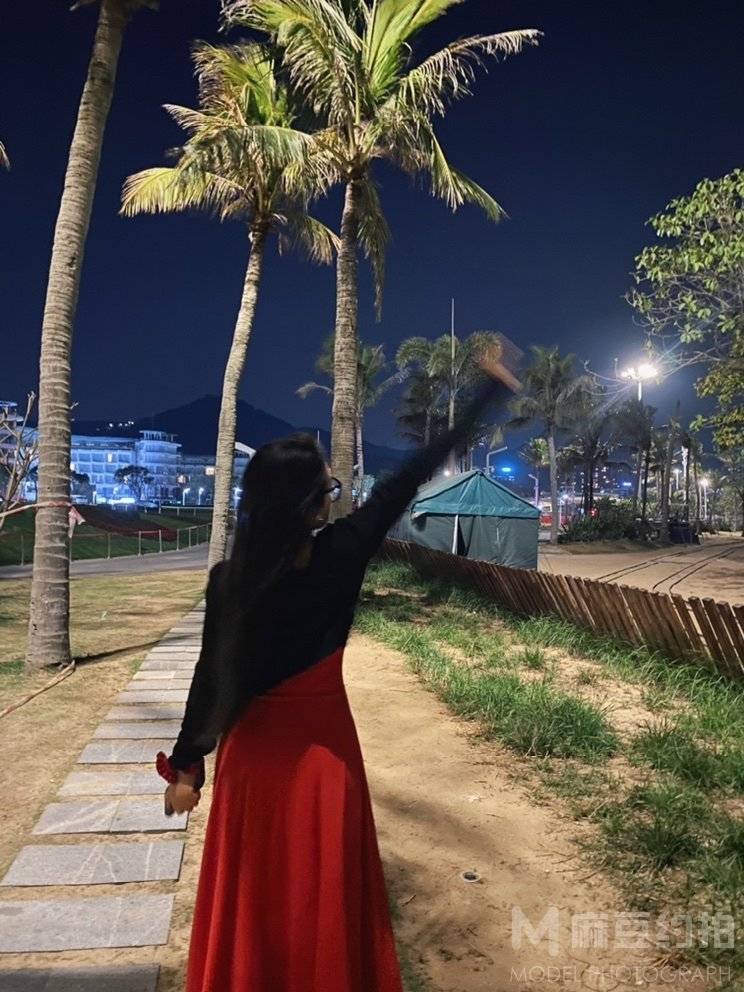 夜景模特