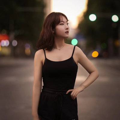 夜景模特