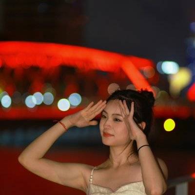 夜景模特