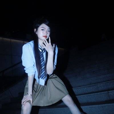 夜景模特