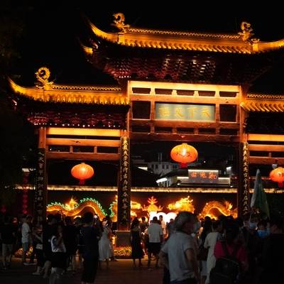 夜景模特