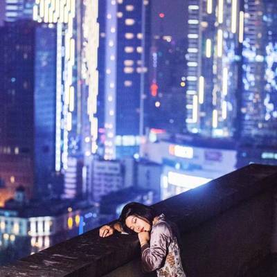 夜景模特