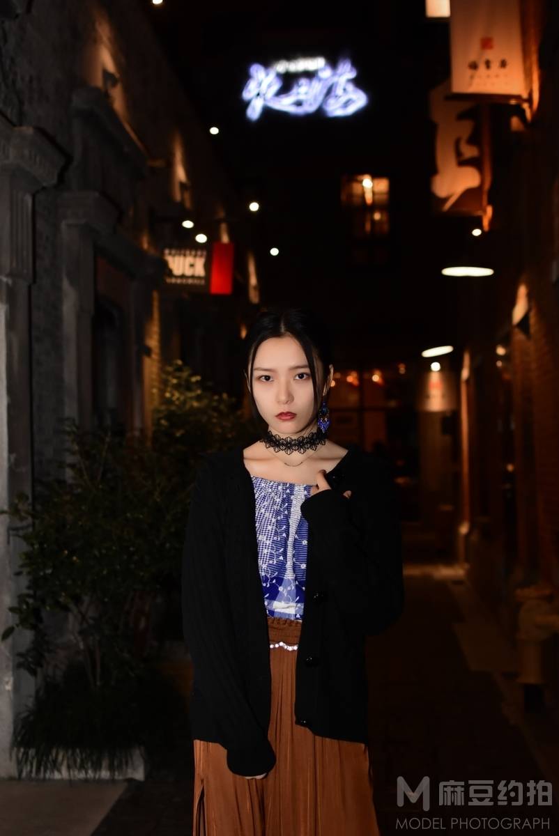 夜景模特