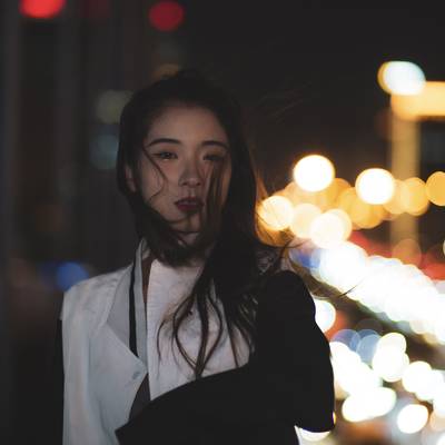 夜景模特