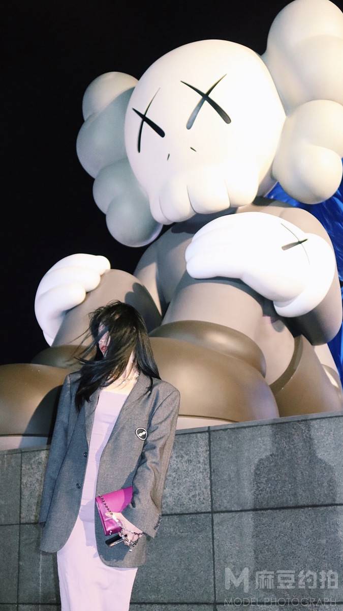 夜景模特