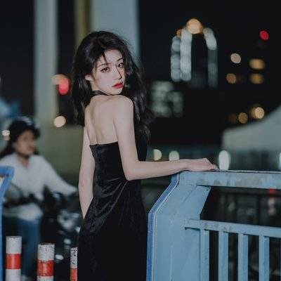 夜景模特