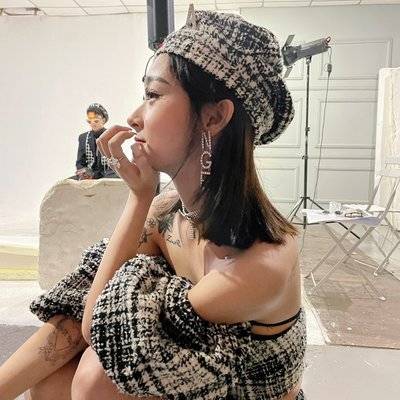 黑白模特
