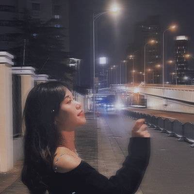 夜景模特