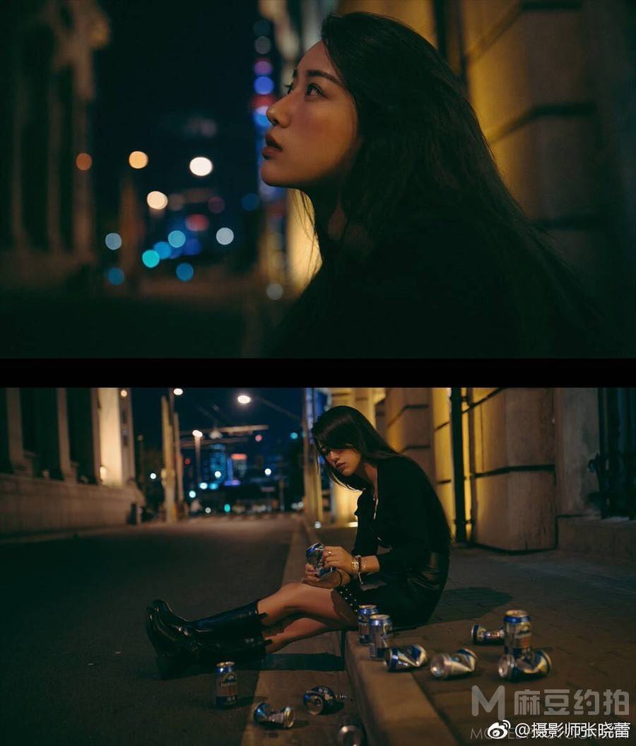 夜景模特