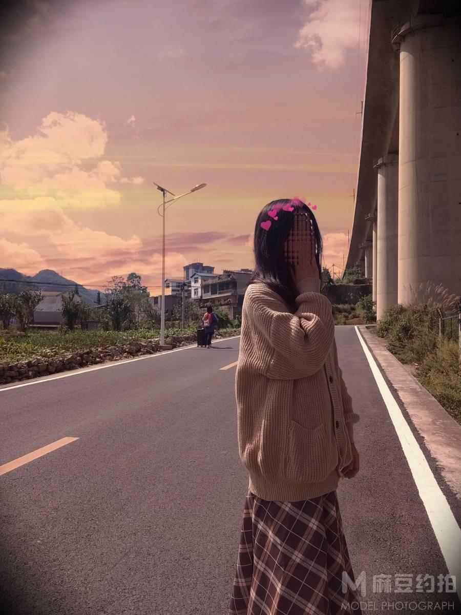 夜景模特