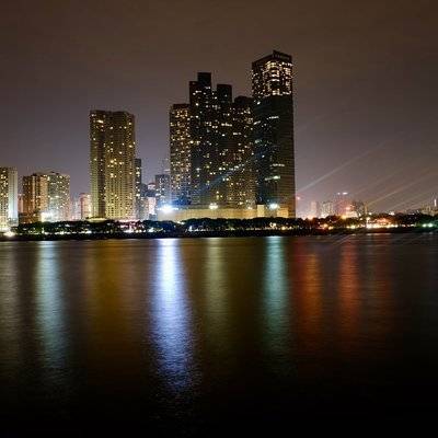 夜景模特