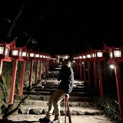 夜景模特