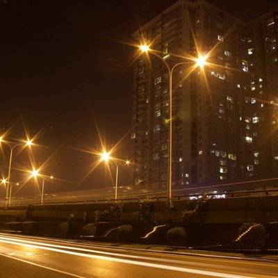 夜景模特