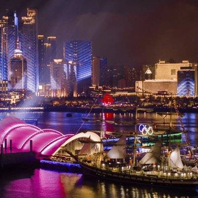 夜景模特
