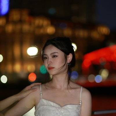 夜景模特