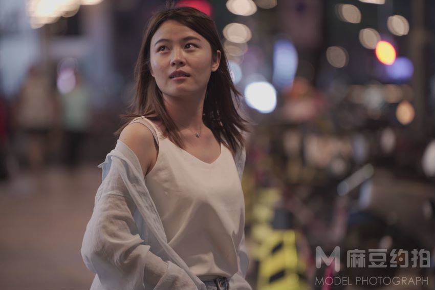 夜景模特