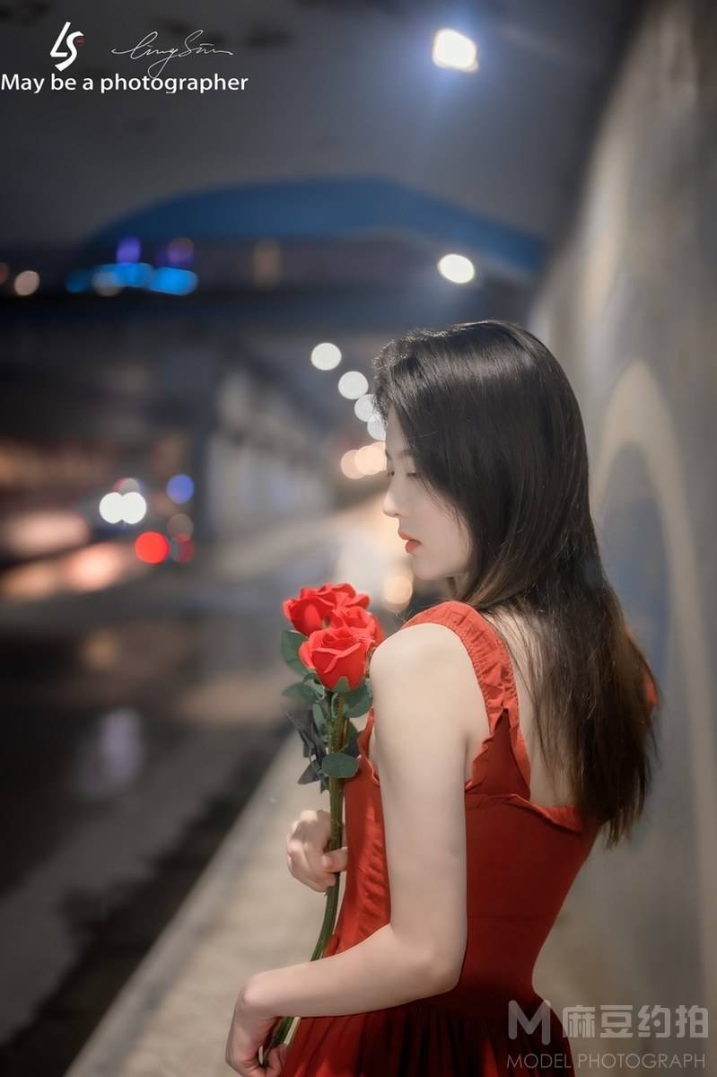 夜景模特