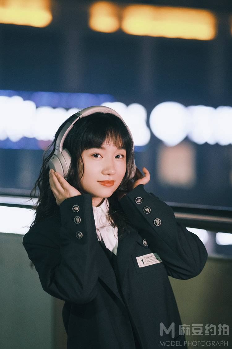 夜景模特