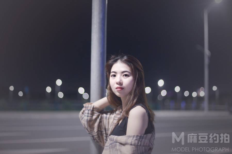 夜景模特