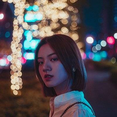 夜景模特