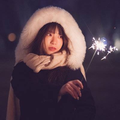 夜景模特