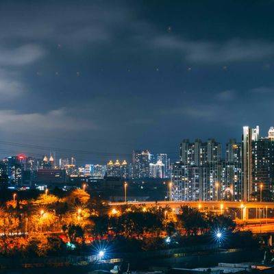 夜景模特