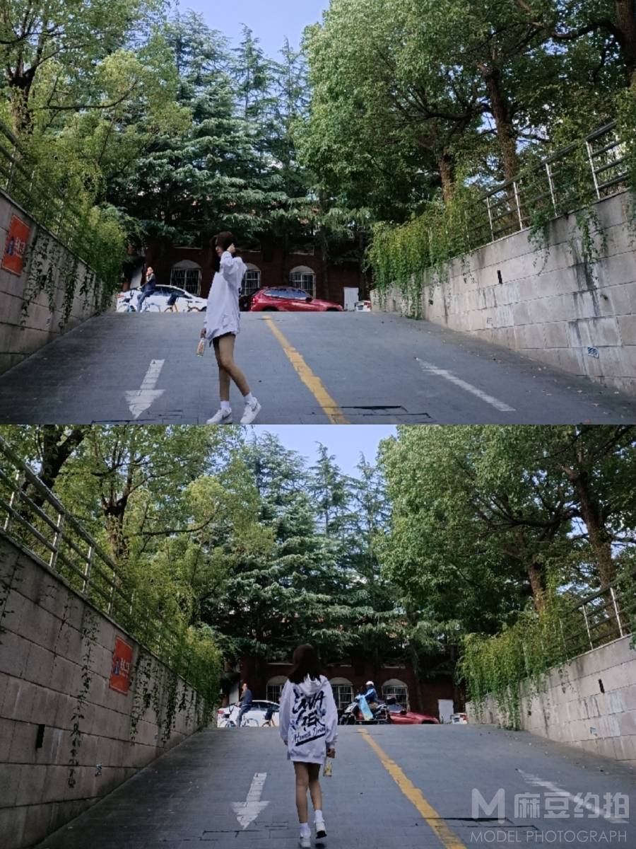 黑白模特