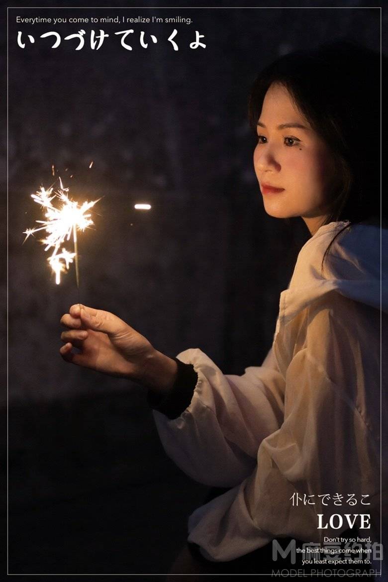 夜景模特