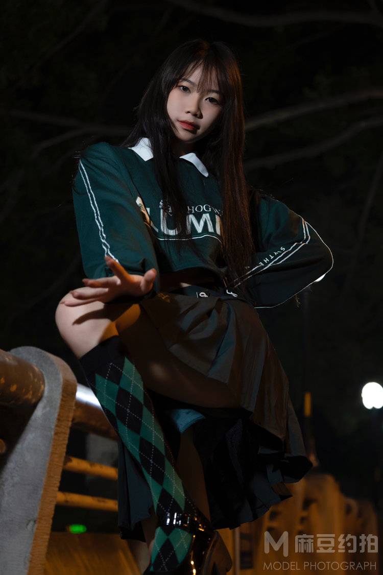 夜景模特