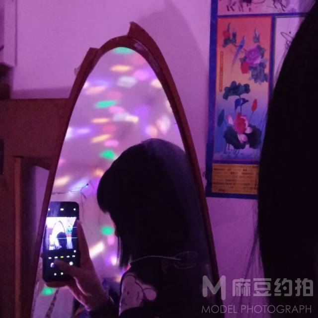 夜景模特